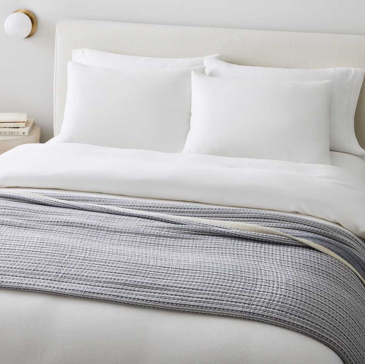 West Elm Striped Double Cloth Blanket
